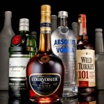Image liquor bottles